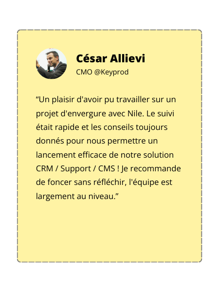 Témoigagne César Allievi - Keyprod Témoigagne César Allievi - Keyprod