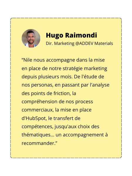 Témoignage Hugo Raimondi - Addev Témoignage Hugo Raimondi - Addev